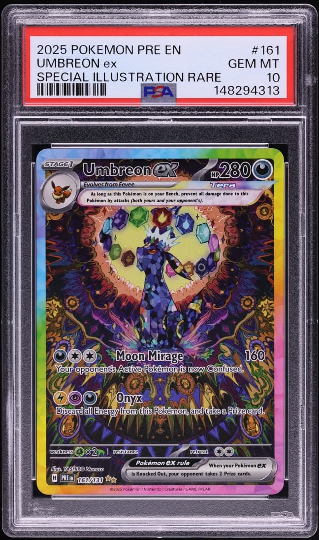2025 Prismatic Evolutions Umbreon ex Special Illustration Rare